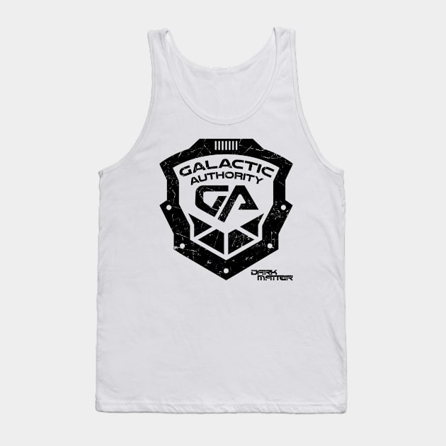 Dark Matter - Galactic Authority Shield Tank Top by BadCatDesigns